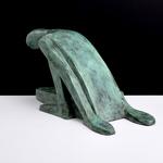 Victor Salmones Bronze Sculpture, Kneeling Figure